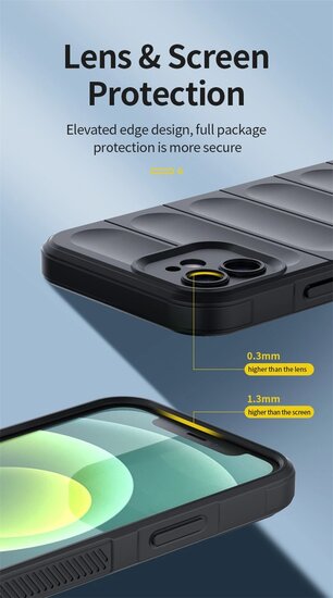 Oppo Reno12 Hoesje - MobyDefend TPU Gripcase - Blauw