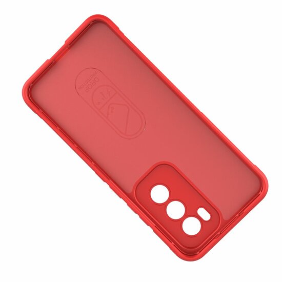 Oppo Reno12 Hoesje - MobyDefend TPU Gripcase - Blauw