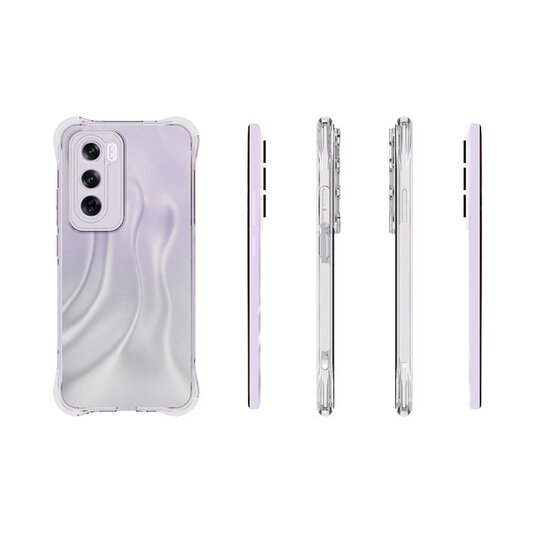 Oppo Reno12 Pro Hoesje - MobyDefend Transparante Shockproof TPU Backcover - Verstevigde Hoeken - Volledig Doorzichtig