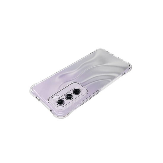Oppo Reno12 Pro Hoesje - MobyDefend Transparante Shockproof TPU Backcover - Verstevigde Hoeken - Volledig Doorzichtig