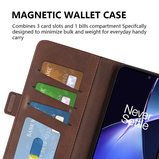 OnePlus Nord CE 4 Lite Hoesje - MobyDefend Luxe Wallet Book Case (Sluiting Zijkant) - Zwart