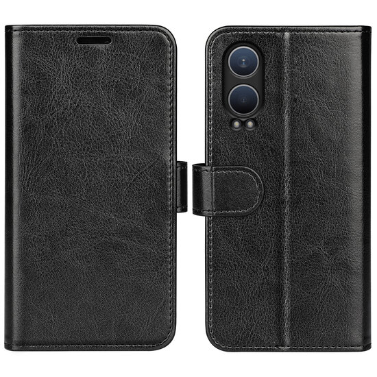 OnePlus Nord CE 4 Lite Hoesje - MobyDefend Wallet Book Case (Sluiting Achterkant) - Zwart