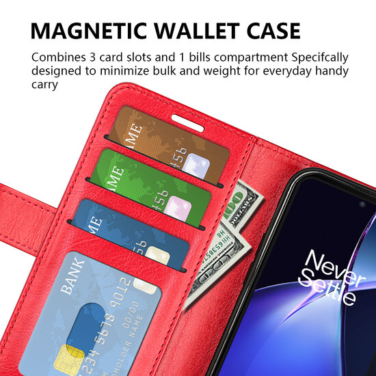 OnePlus Nord CE 4 Lite Hoesje - MobyDefend Wallet Book Case (Sluiting Achterkant) - Bruin