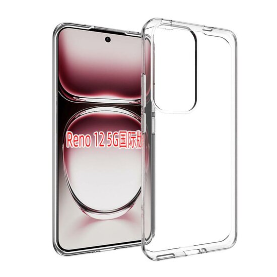 Oppo Reno12 Hoesje - MobyDefend Transparante TPU Backcover - Volledig Doorzichtig