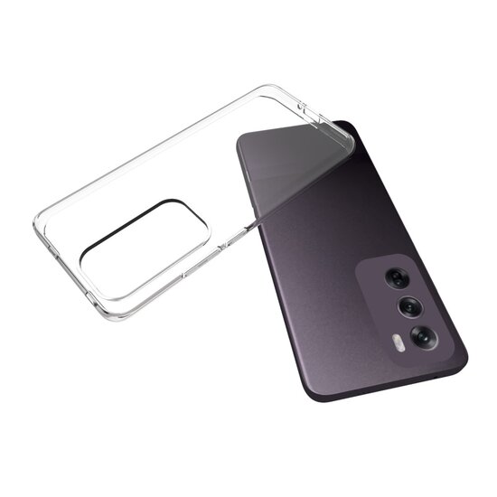 Oppo Reno12 Hoesje - MobyDefend Transparante TPU Backcover - Volledig Doorzichtig