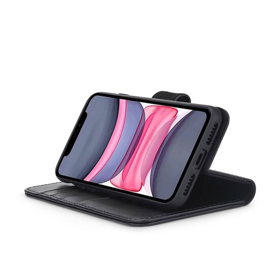 iPhone 11 Hoesje - Luxe MobyDefend Wallet Bookcase - Zwart