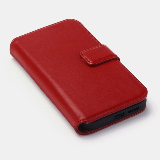 Samsung Galaxy S22 Hoesje - Luxe MobyDefend Wallet Bookcase - Rood
