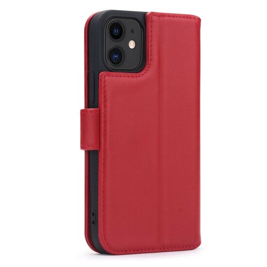 iPhone 11 Hoesje - Luxe MobyDefend Wallet Bookcase - Rood