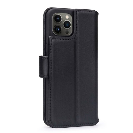 iPhone 13 Pro Max Hoesje - Luxe MobyDefend Wallet Bookcase - Zwart