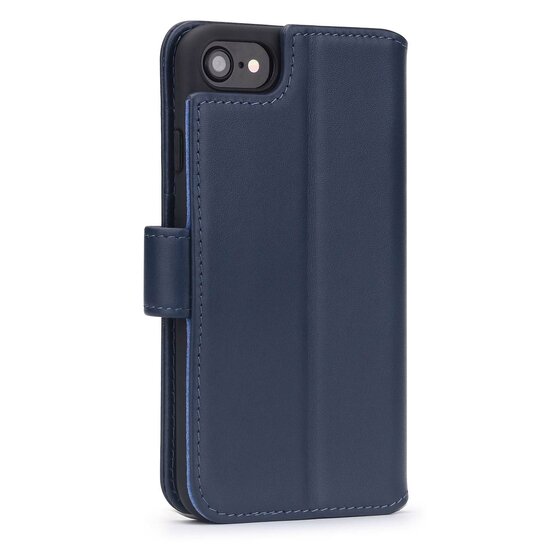 iPhone SE (2020/2022) / iPhone 7 / iPhone 8 Hoesje - Luxe MobyDefend Wallet Bookcase - Blauw