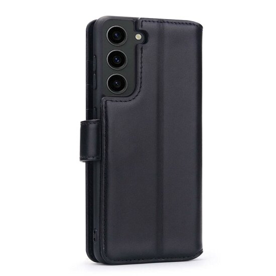 Samsung Galaxy S23 Hoesje - Luxe MobyDefend Wallet Bookcase - Zwart