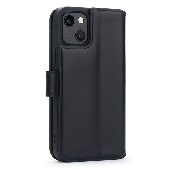 iPhone 15 Hoesje - Luxe MobyDefend Wallet Bookcase - Zwart