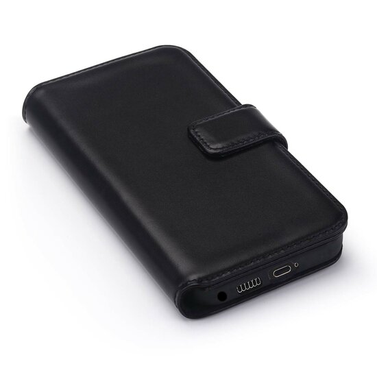 Samsung Galaxy S24 Ultra Hoesje - Luxe MobyDefend Wallet Bookcase - Zwart