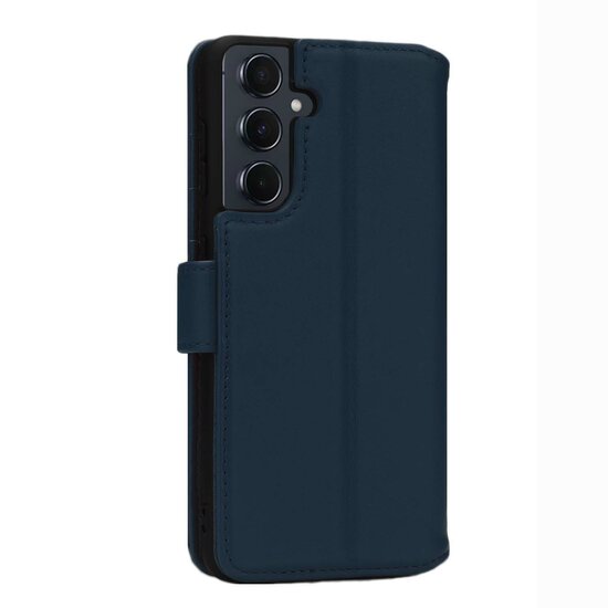 Samsung Galaxy A55 Hoesje - Luxe MobyDefend Wallet Bookcase - Blauw