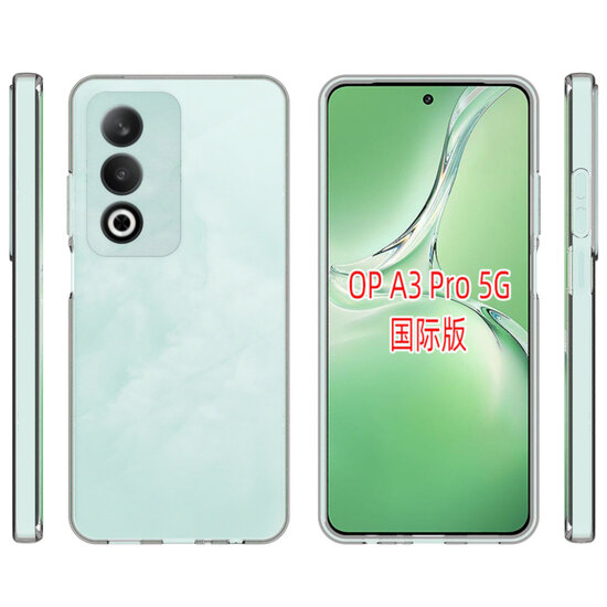 Oppo A80 5G Hoesje - MobyDefend Transparante TPU Backcover - Volledig Doorzichtig
