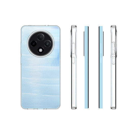 Oppo Reno12 F Hoesje - MobyDefend Transparante TPU Backcover - Volledig Doorzichtig