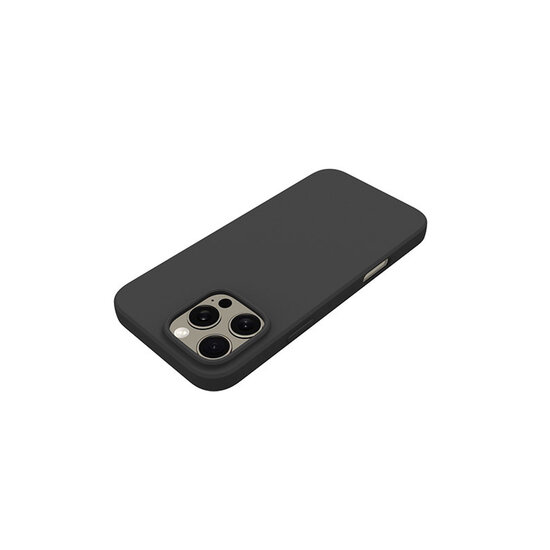 iPhone 16 Pro Hoesje - MobyDefend TPU Backcover - Mat Zwart