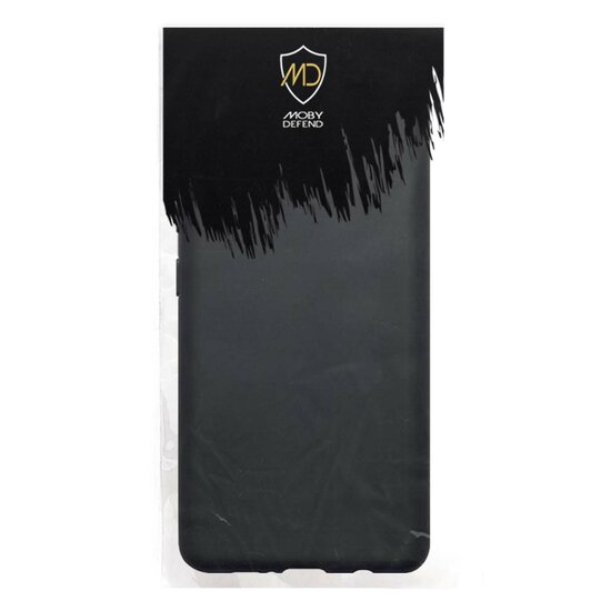 iPhone 16 Hoesje - MobyDefend TPU Backcover - Mat Zwart