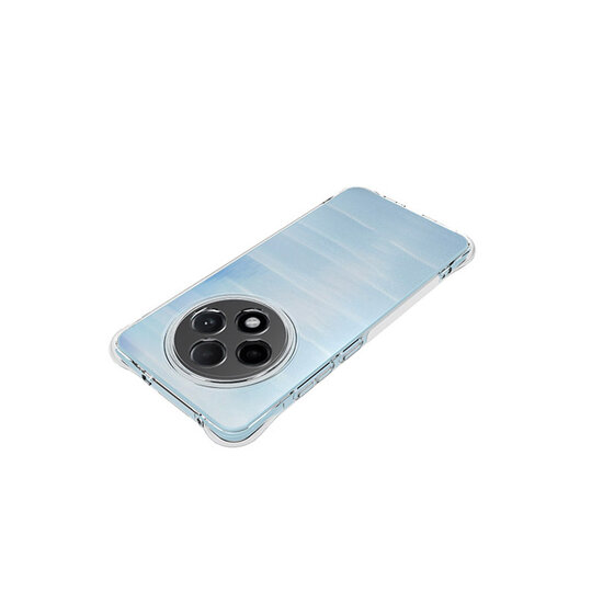 Oppo Reno12 F Hoesje - MobyDefend Transparante Shockproof TPU Backcover - Verstevigde Hoeken - Volledig Doorzichtig