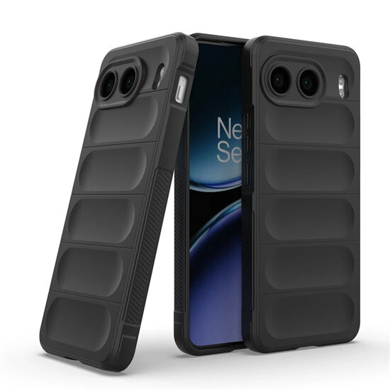OnePlus Nord 4 Hoesje - MobyDefend TPU Gripcase - Zwart