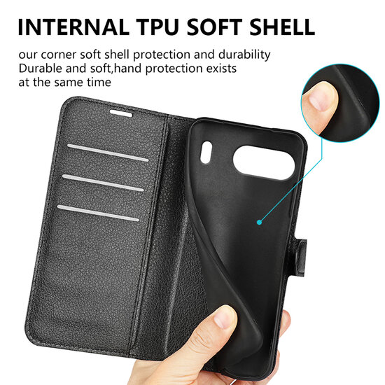 OnePlus Nord 4 Hoesje - MobyDefend Kunstleren Wallet Book Case (Sluiting Voorkant) - Bruin