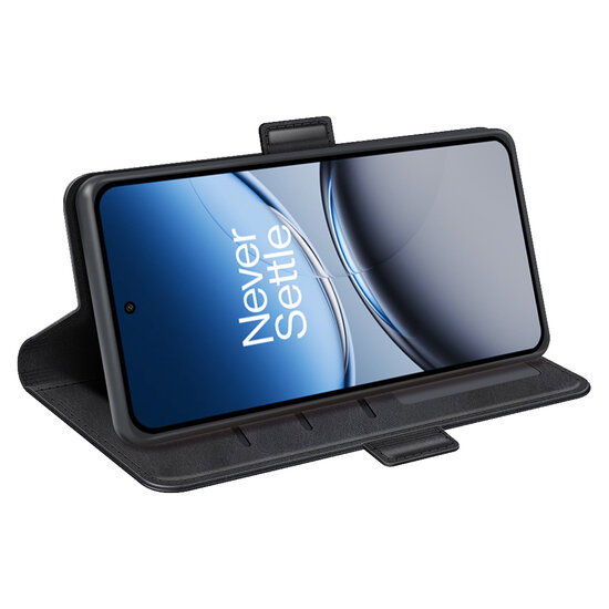 OnePlus Nord 4 Hoesje - MobyDefend Luxe Wallet Book Case (Sluiting Zijkant) - Zwart