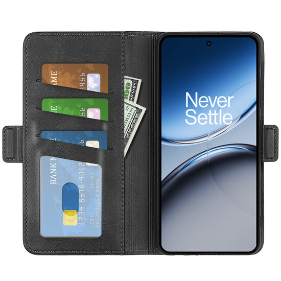 OnePlus Nord 4 Hoesje - MobyDefend Luxe Wallet Book Case (Sluiting Zijkant) - Zwart
