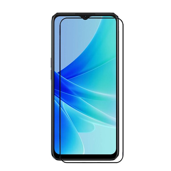 3-Pack Oppo A57 / A57s / A77 Screenprotectors - MobyDefend Screensavers Met Zwarte Randen - Gehard Glas