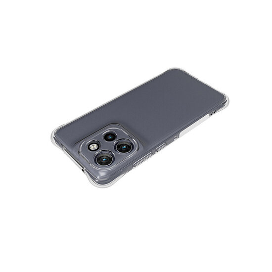 Motorola Edge 50 Neo Hoesje - MobyDefend Transparante Shockproof TPU Backcover - Verstevigde Hoeken - Volledig Doorzichtig