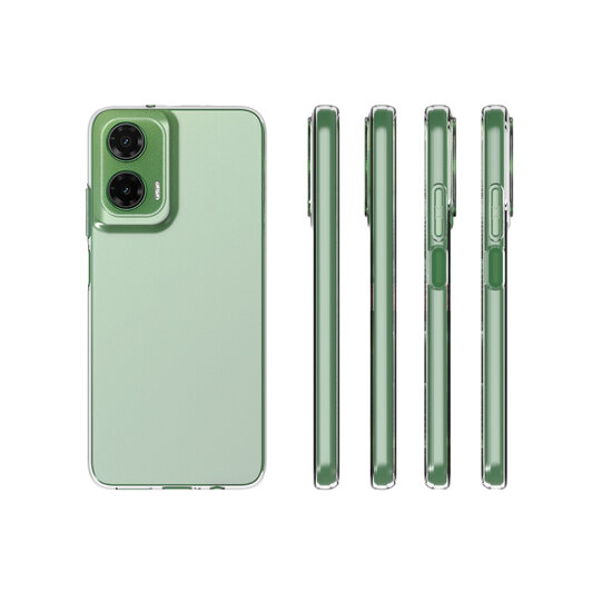 Motorola Moto G35 Hoesje - MobyDefend Transparante TPU Backcover - Volledig Doorzichtig