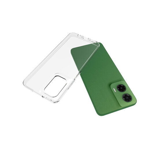 Motorola Moto G35 Hoesje - MobyDefend Transparante TPU Backcover - Volledig Doorzichtig