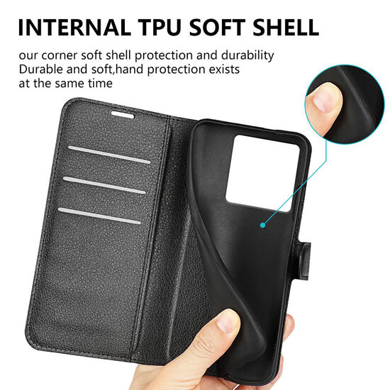 Xiaomi 13T / 13T Pro Hoesje - MobyDefend Kunstleren Wallet Book Case (Sluiting Voorkant) - Bruin