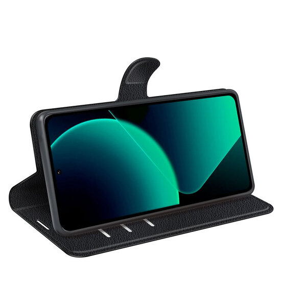 Xiaomi 13T / 13T Pro Hoesje - MobyDefend Kunstleren Wallet Book Case (Sluiting Voorkant) - Zwart