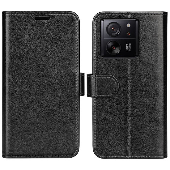 Xiaomi 13T / 13T Pro Hoesje - MobyDefend Wallet Book Case (Sluiting Achterkant) - Zwart