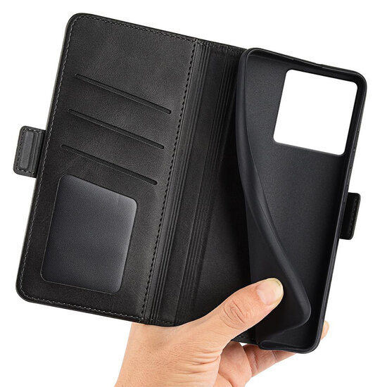 Xiaomi 13T / 13T Pro Hoesje - MobyDefend Luxe Wallet Book Case (Sluiting Zijkant) - Zwart