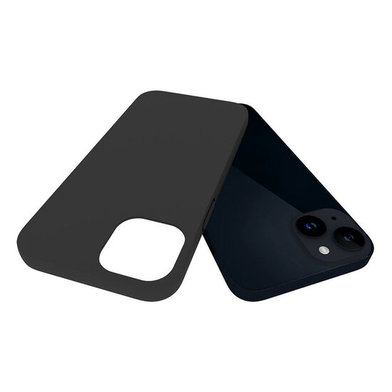 iPhone 15 Hoesje - MobyDefend TPU Backcover - Mat Zwart
