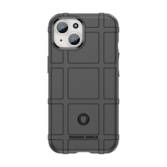 iPhone 15 Hoesje - Mobydefend Rugged Shield TPU Backcover - Zwart