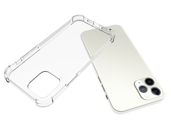 Apple iPhone 12 / iPhone 12 Pro Hoesje - MobyDefend Transparante Shockproof TPU Backcover - Verstevigde Hoeken - Volledig Doorzichtig