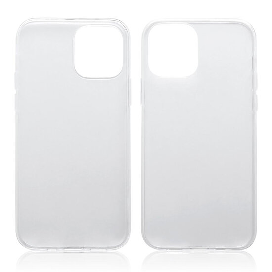 Apple iPhone 12 / iPhone 12 Pro Hoesje - MobyDefend Transparante TPU Backcover - Volledig doorzichtig
