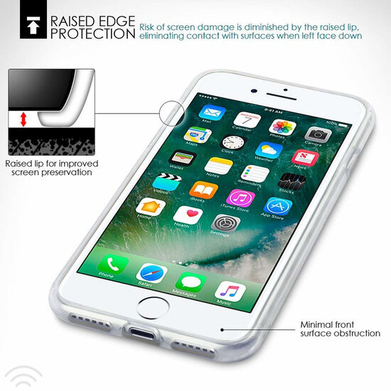 Apple iPhone SE (2020/2022) / iPhone 7 / iPhone 8 Hoesje - MobyDefend Transparante TPU Backcover - Volledig Doorzichtig