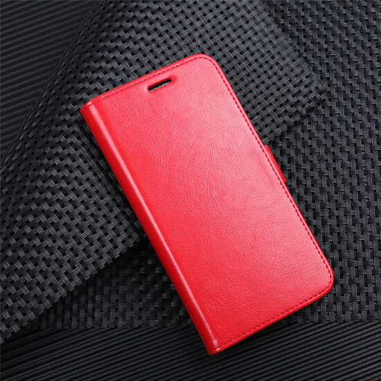 Apple iPhone SE (2020/2022) / iPhone 7 / iPhone 8 Hoesje - MobyDefend Wallet Book Case (Sluiting Achterkant) - Rood