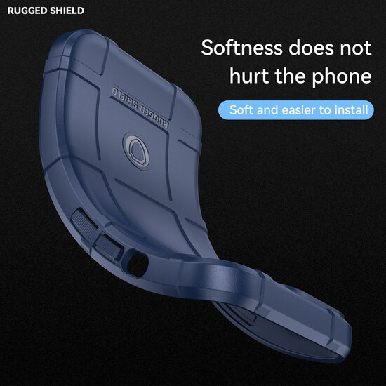 Samsung Galaxy A53 Hoesje - Mobydefend Rugged Shield TPU Backcover - Blauw