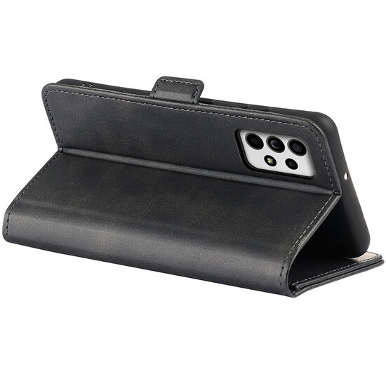 Samsung Galaxy A53 Hoesje - MobyDefend Luxe Wallet Book Case (Sluiting Zijkant) - Zwart