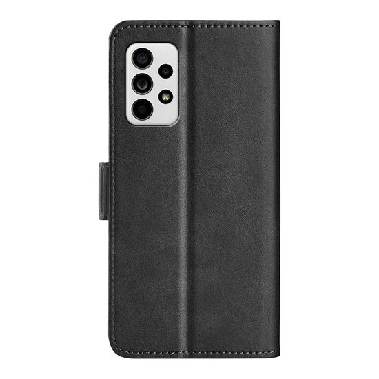 Samsung Galaxy A53 Hoesje - MobyDefend Luxe Wallet Book Case (Sluiting Zijkant) - Zwart