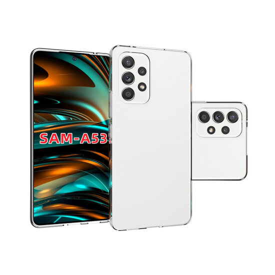 Samsung Galaxy A53 Hoesje - MobyDefend Transparante TPU Backcover - Volledig Doorzichtig