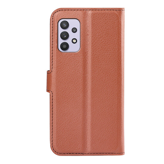 Samsung Galaxy A53 Hoesje - MobyDefend Kunstleren Wallet Book Case (Sluiting Voorkant) - Bruin