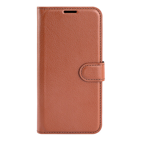Samsung Galaxy A53 Hoesje - MobyDefend Kunstleren Wallet Book Case (Sluiting Voorkant) - Bruin