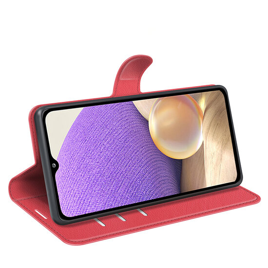 Samsung Galaxy A53 Hoesje - MobyDefend Kunstleren Wallet Book Case (Sluiting Voorkant) - Rood