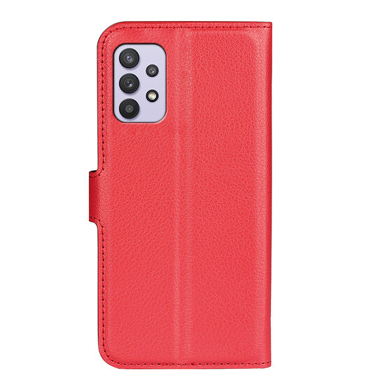 Samsung Galaxy A53 Hoesje - MobyDefend Kunstleren Wallet Book Case (Sluiting Voorkant) - Rood