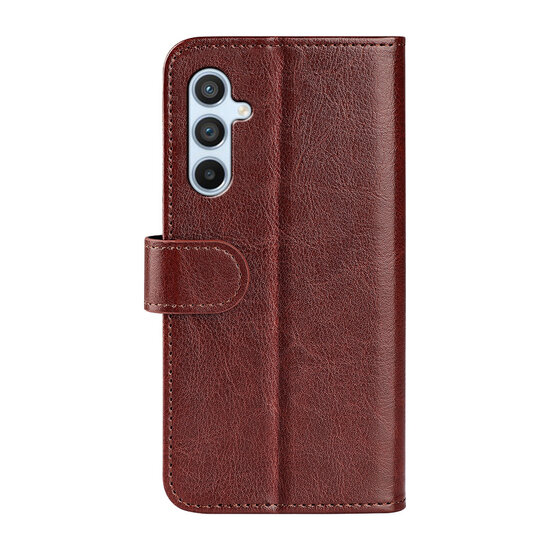 Samsung Galaxy A54 Hoesje - MobyDefend Wallet Book Case (Sluiting Achterkant) - Bruin